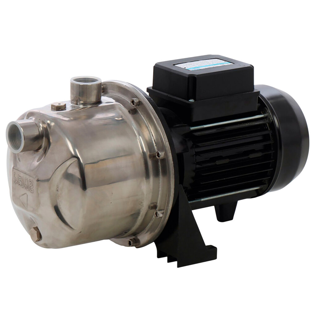 SAER Self-Priming Stainless Steel Shallow Well Jet Pump — 1020 GPH, 1 HP, 115V, 1in. Ports, Model# M99