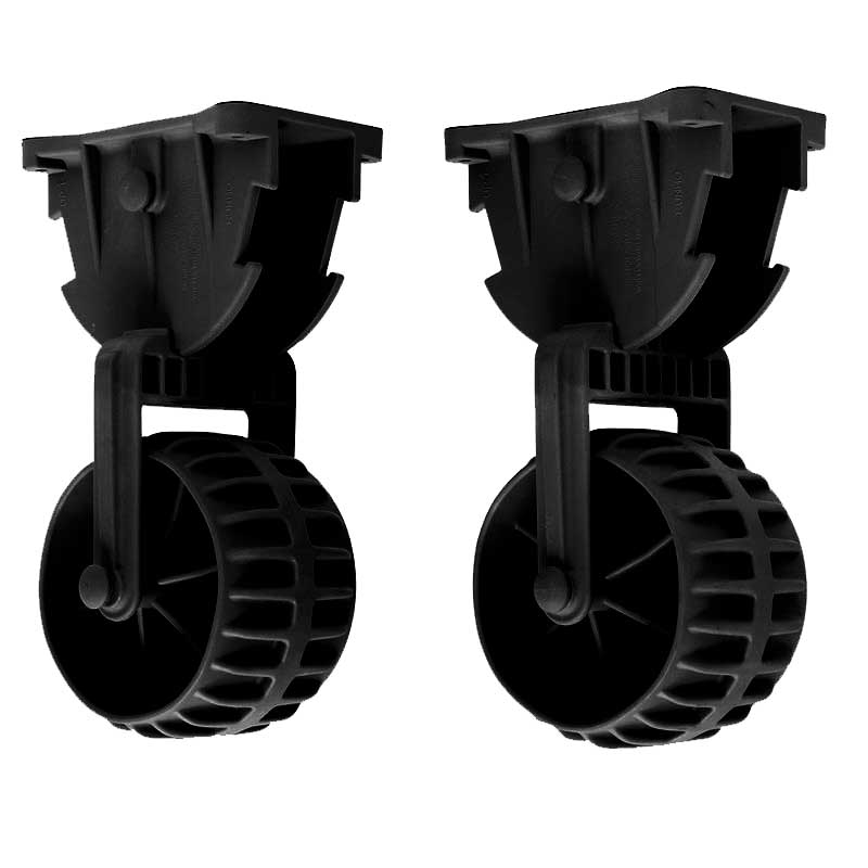 Marine Flip-up Retractable Dinghy Wheels Inflatable Boat Launching Wheels/Boat Dolly - 1 Pair