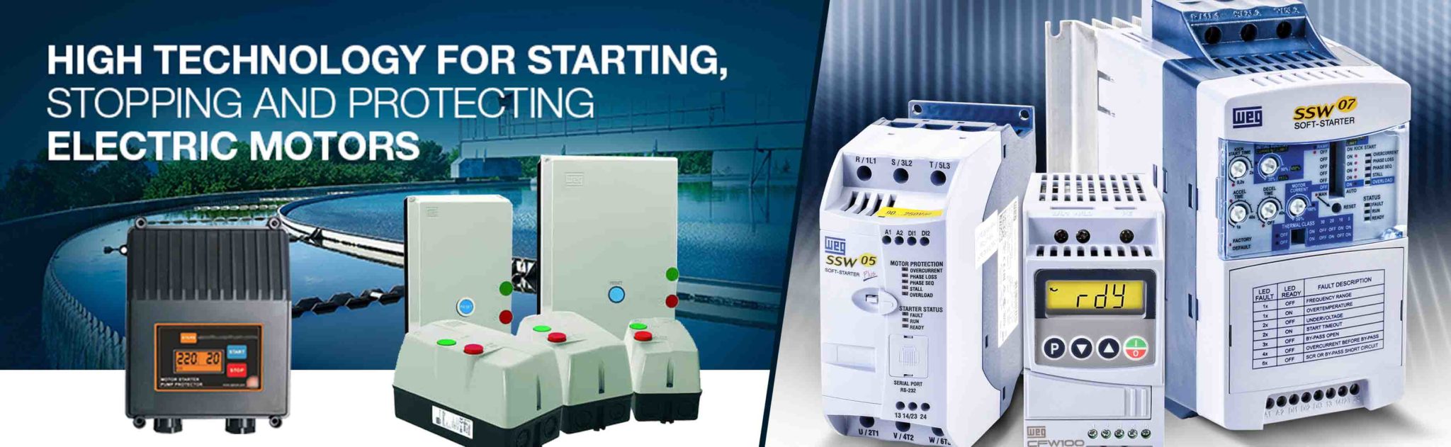 Pump and electric motor control equipment