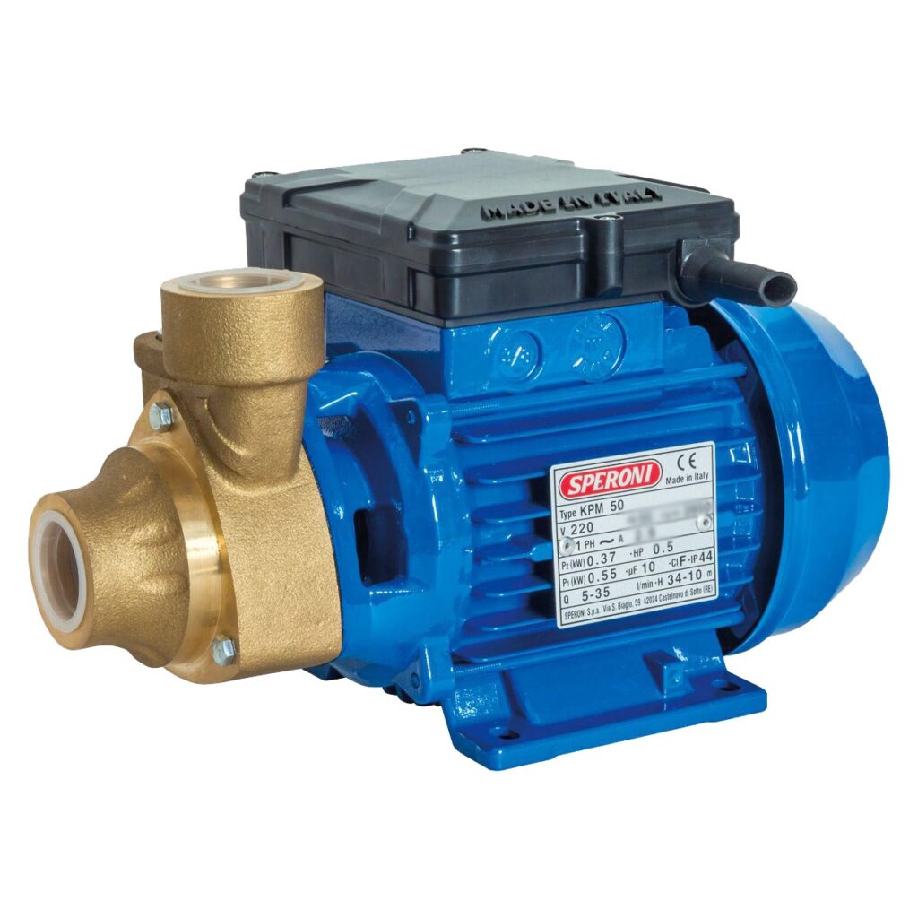 Booster Water Pump for Clear water— 554 GPH, 0.5 HP, 1in. Ports - KPM50 BR
