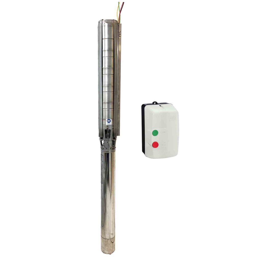 Gol Pumps 10in. Stainless steel Deep Well Submersible Pump 3PH, 460V, 1100 GPM, 75 HP, Model# A8X 160 CR 75/3