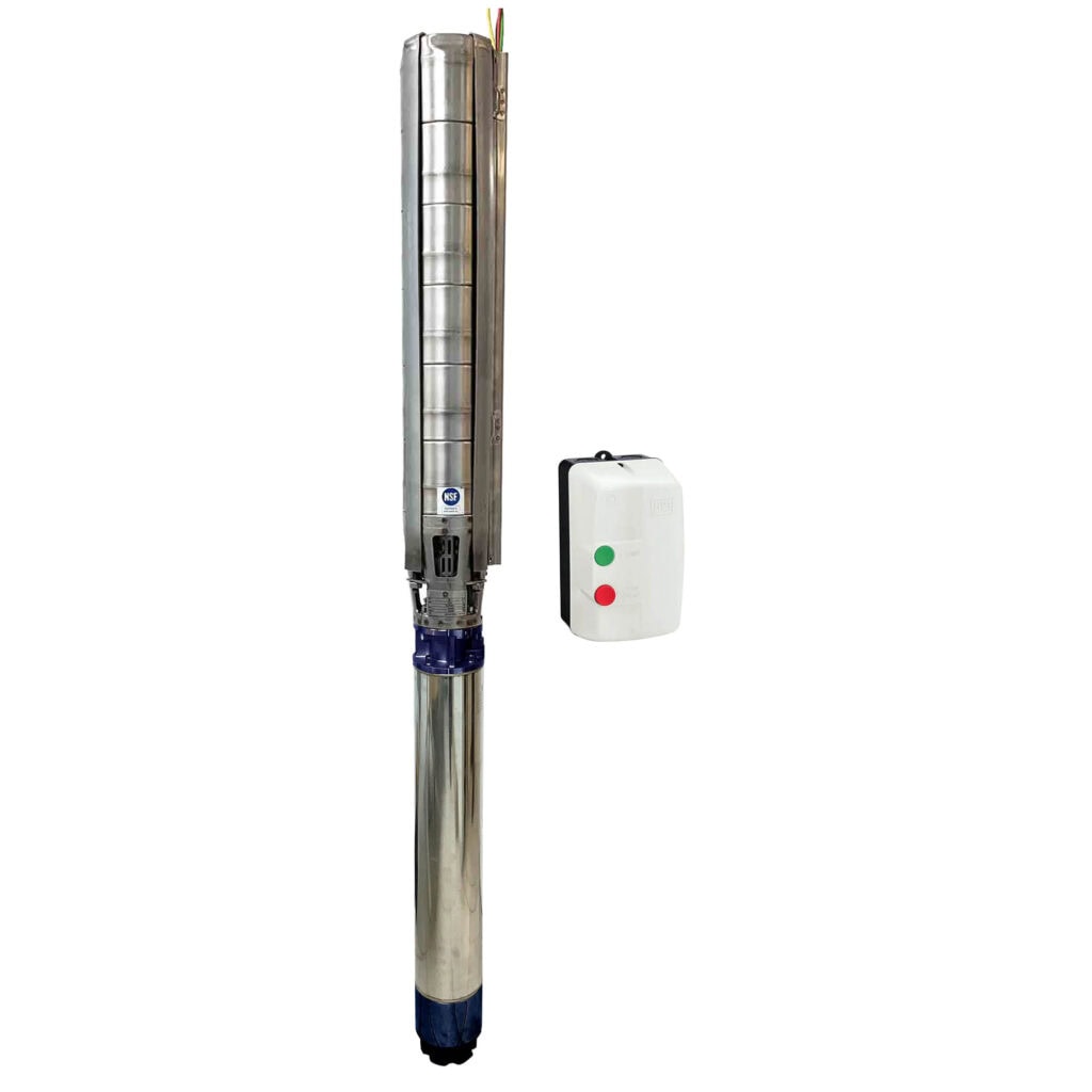 Gol Pumps 10in. Stainless steel Deep Well Submersible Pump 3PH, 460V, 1100 GPM, 50 HP, Model# A8X 160 CR 50/2
