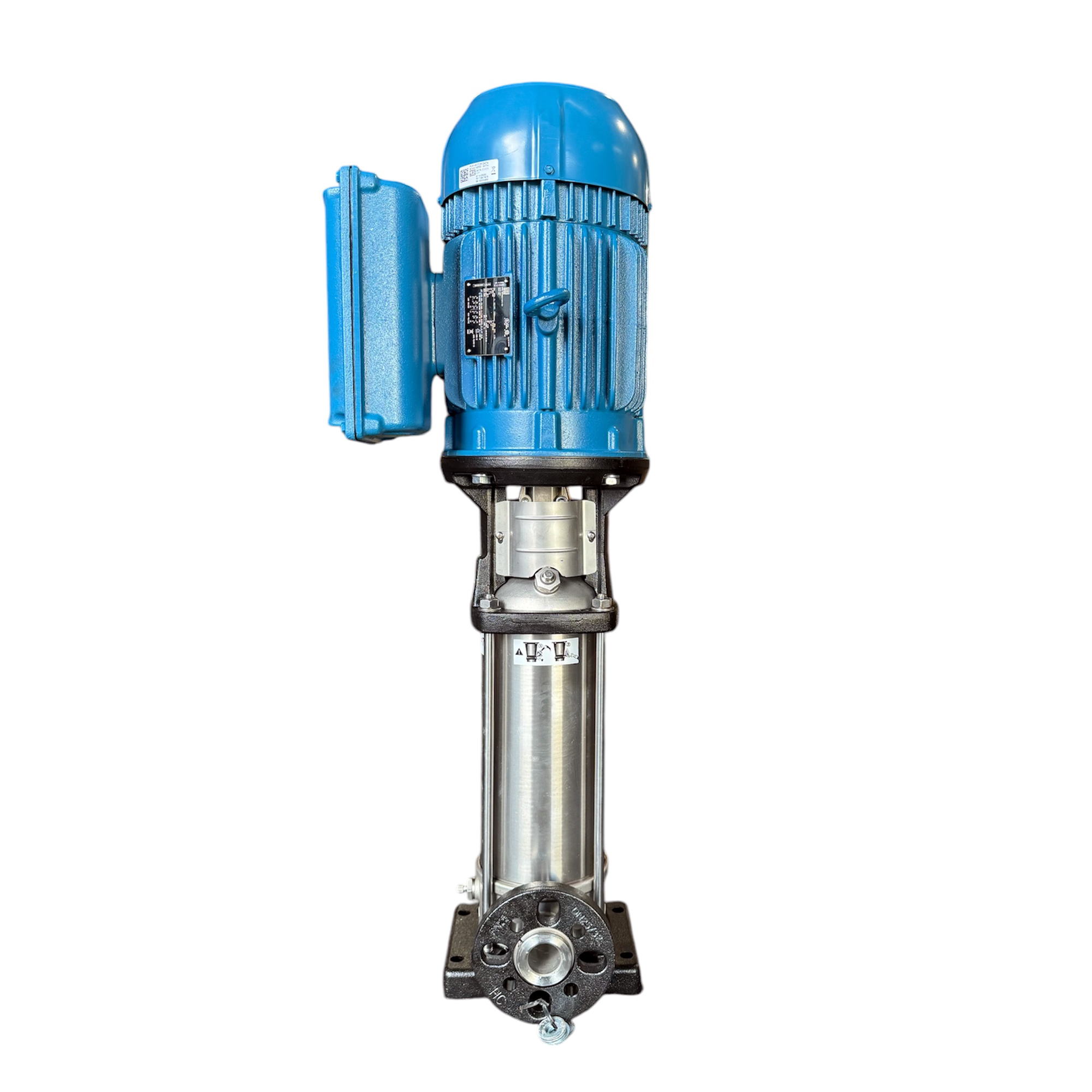 GPTCO Vertical Multistage Centrifugal Pump, 3HP, 1410GPH, 1PHASE, Model SBI 3-17, SS304 , Nema - Image 2