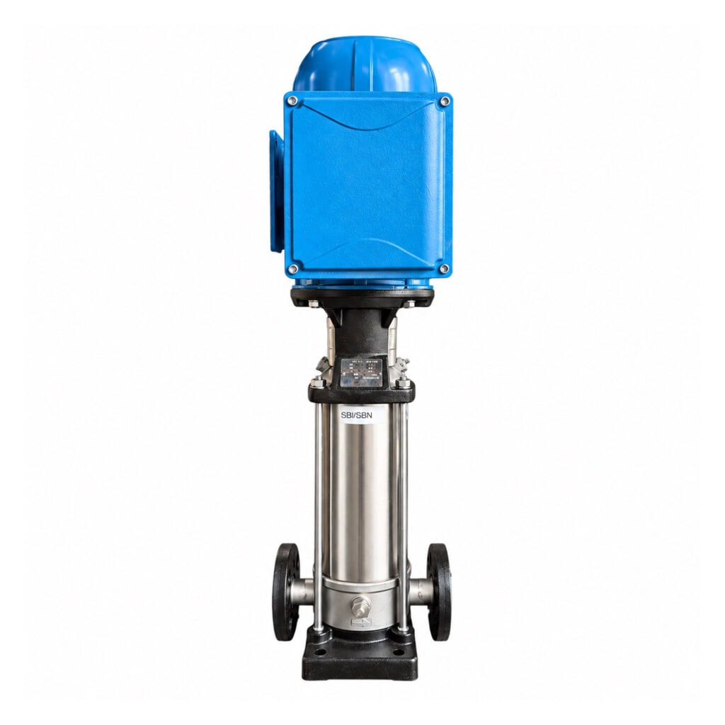 GPTCO Vertical Multistage Centrifugal Pump, 3HP, 1410GPH, 1PHASE, Model SBI 3-17, SS304 , Nema