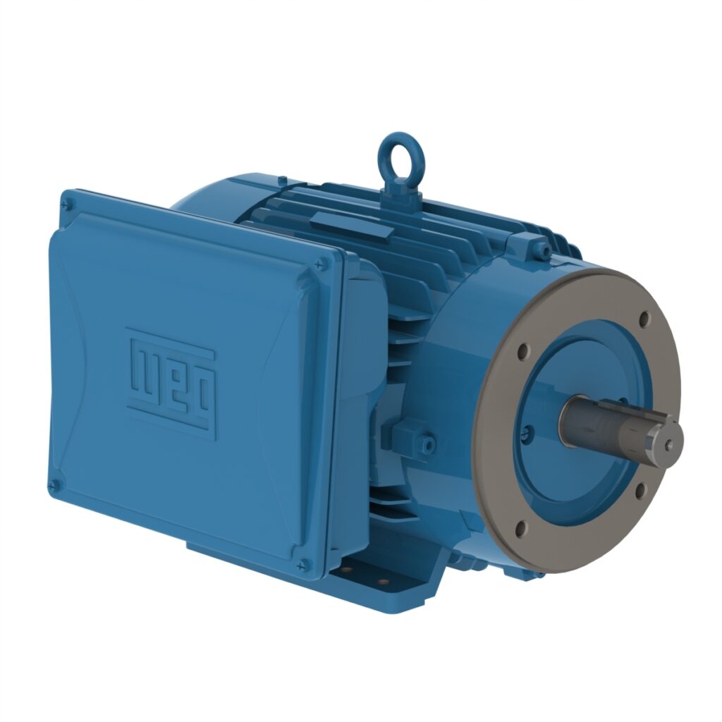 WEG Motor W22 - 7.5 HP, 208-230V - 1Ph, 1750RPM, TEFC, Foot-mounted, Model 00718ES1E215TC-W22