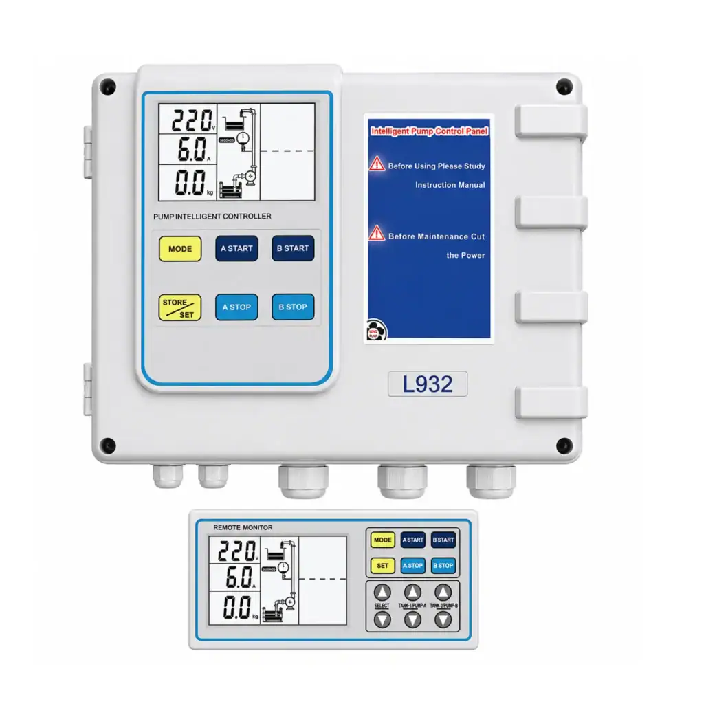 Intelligent Dual Pumps Control Panel with Controller, 110V , 1P,  1-3HP, Model GP-L912-1-3