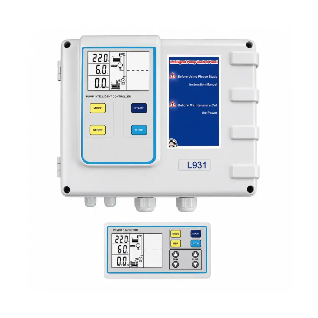 Intelligent Single Pump Control Panel with Controller, 230V , 1P,  1.5-10HP, Model GP-L911 PLUS