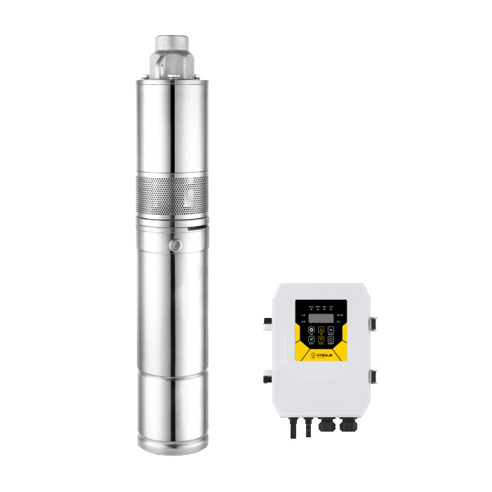 Brushless Solar Submersible Pump with Controller - 72V, 1200watts, 600GPH, Model# 3HR1200-180/2.3C
