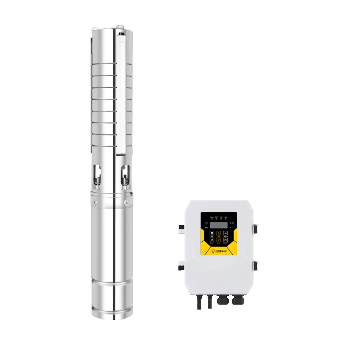 3" Brushless Solar Submersible Pump with Controller - 96V, 1100watts, 1590GPH, Model# 3US1100-80/6D