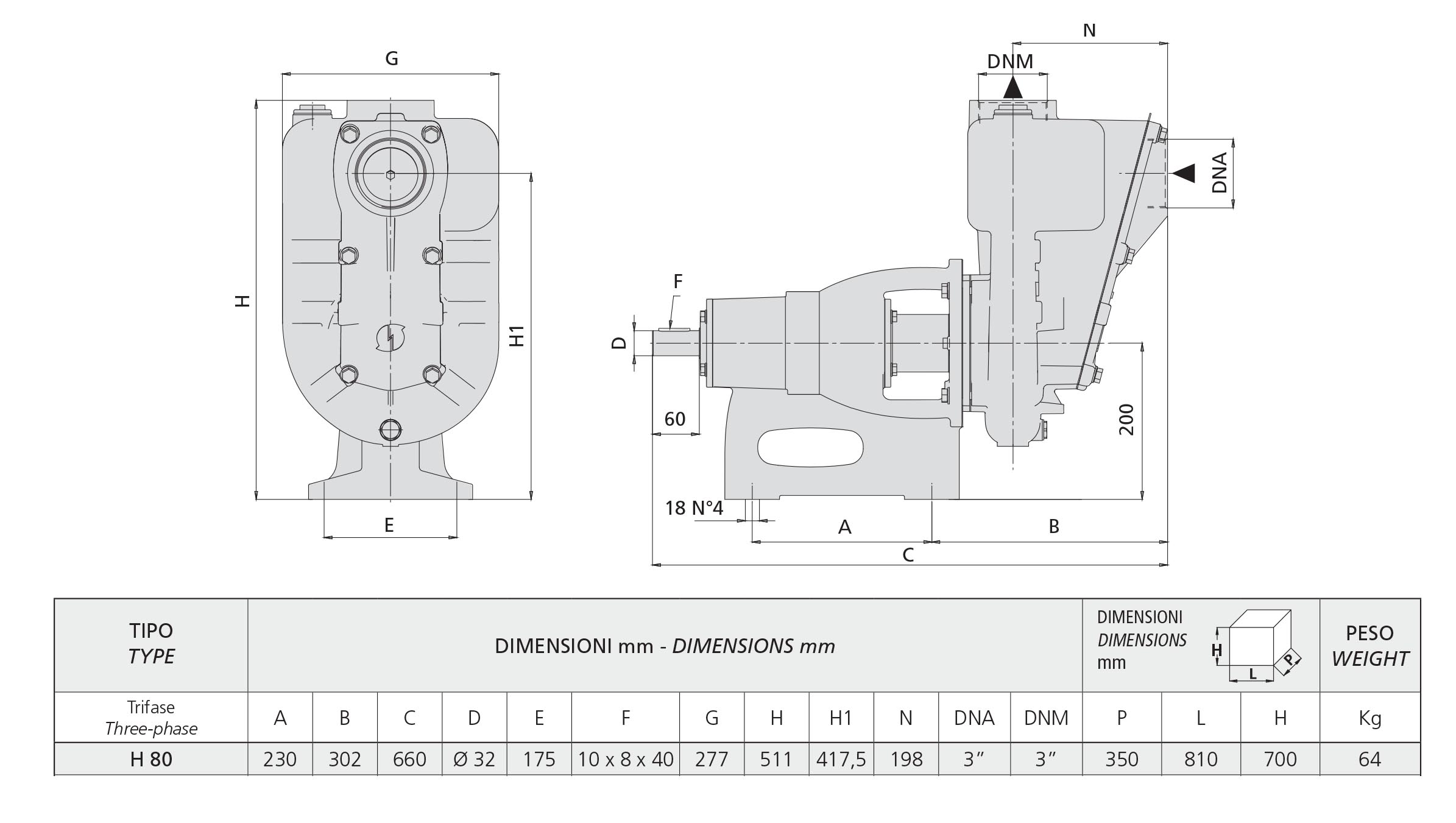 Self-priming Trash Water Pump - 5.5HP - 21,000 GPH - 3in. Ports - H80-4 (Pump Only) - Image 3