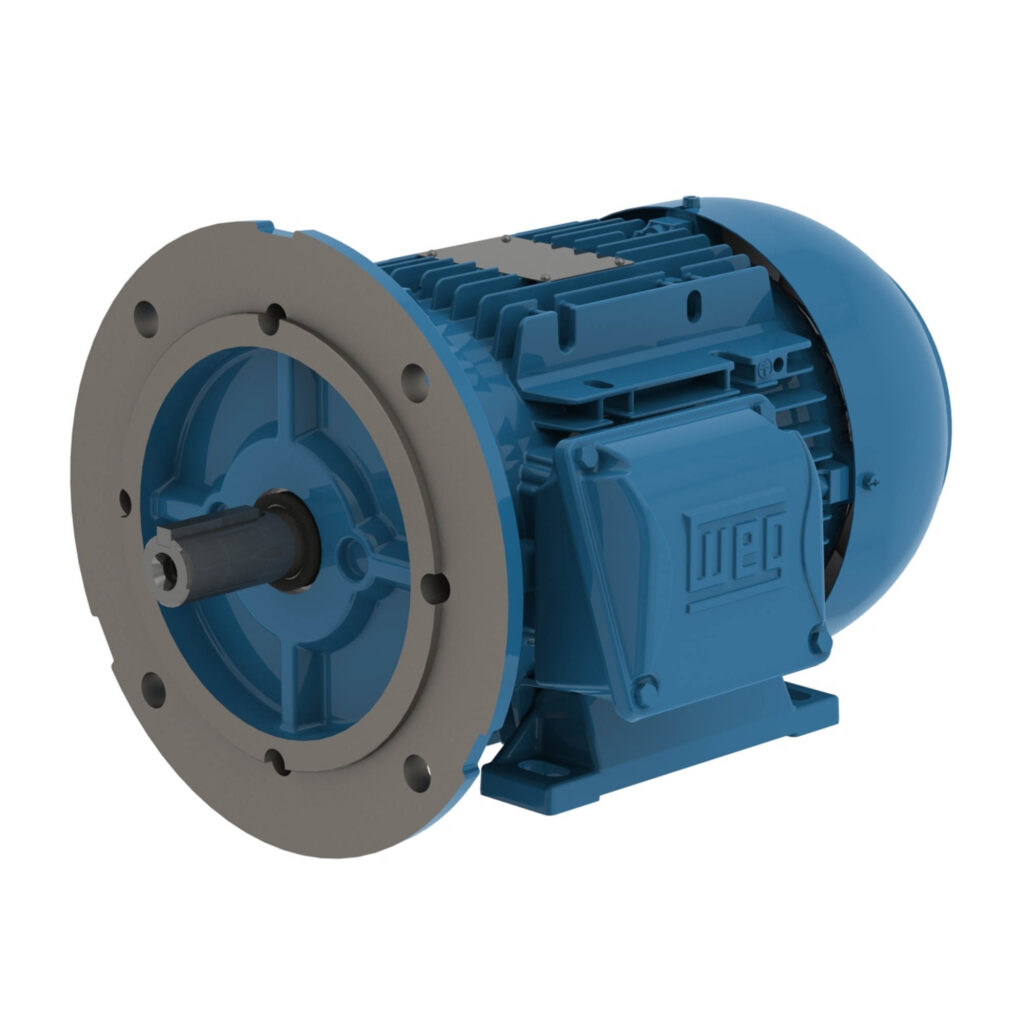 WEG Multimounting IEC Motor - 1HP, 460V - 3Ph, 1760RPM, Model .7518ET3WAL90S/LFF-W