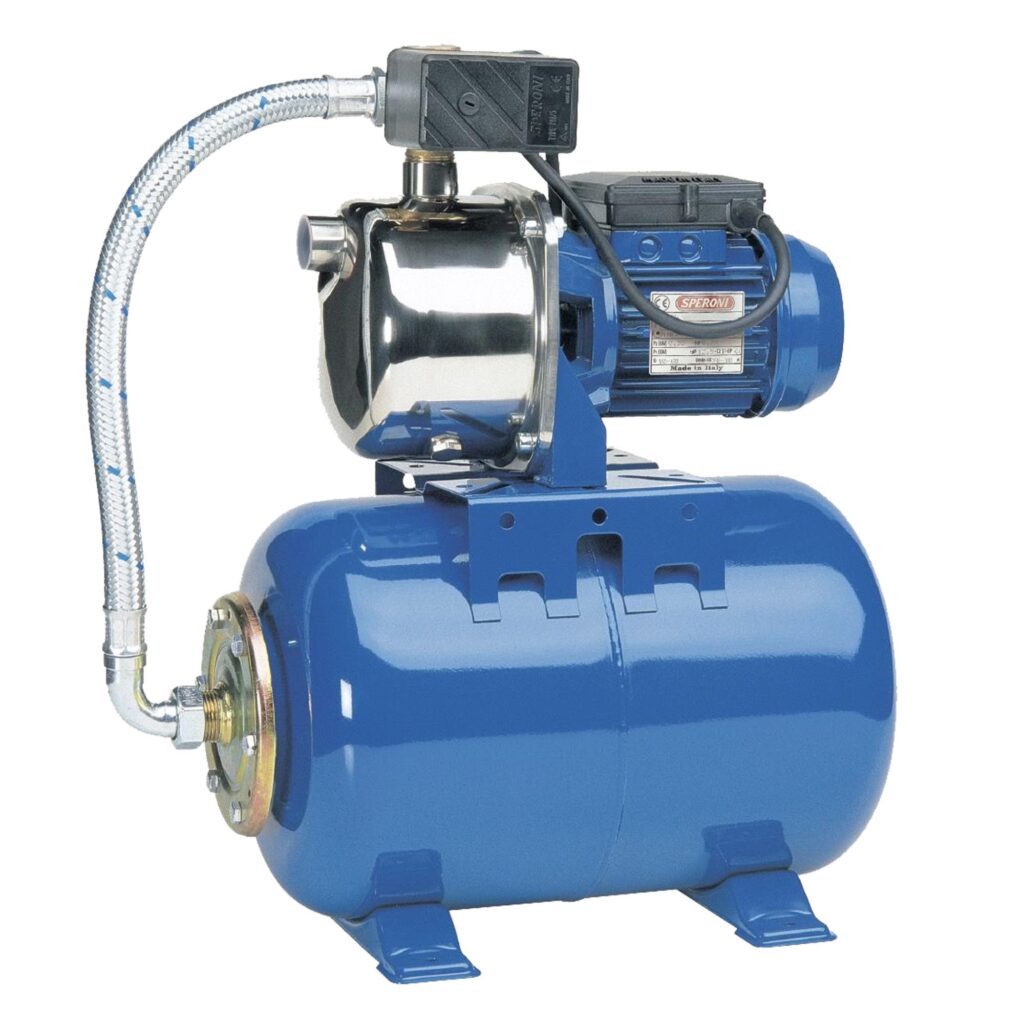 SPERONI 1HP Stainless Steel Water Pressure Booster Pump with pressure tank , 792GPH, 110/220V , Model CAM88/25