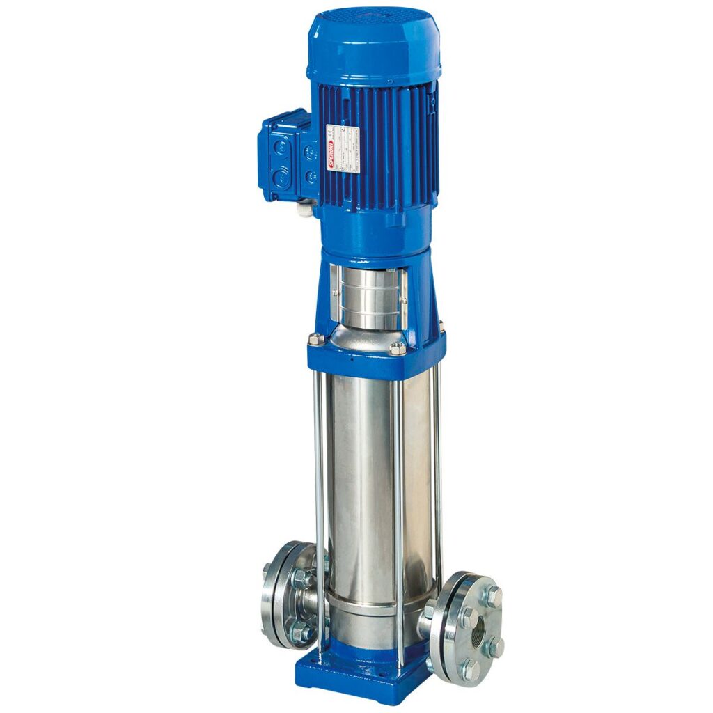 Vertical Multistage Centrifugal Pump, 2HP, 2376GPH, 230V, 3PHASE, Model SPERONI VSS 4-4, SS304