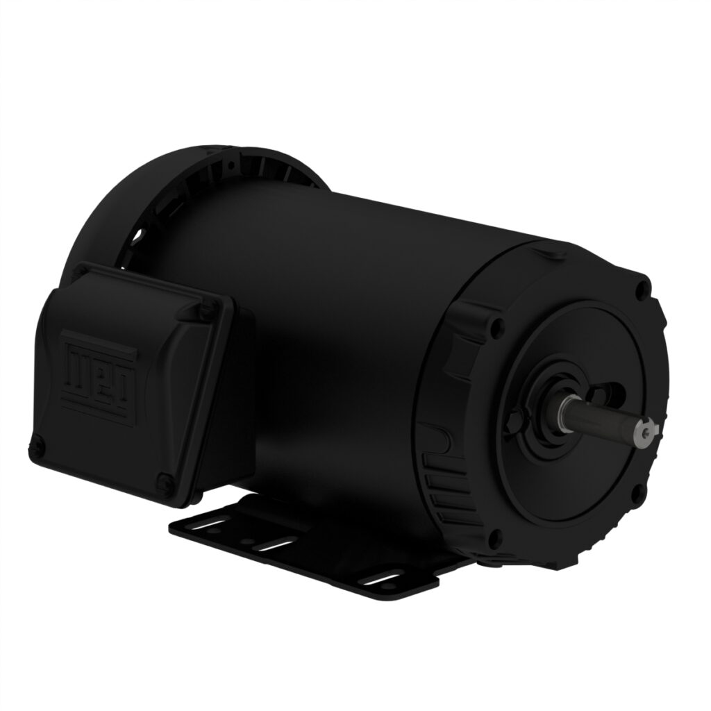 WEG Rolled Steel Motor - 2HP, 230/460V - 3Ph, 60 Hz, 1745RPM, TEFC, Foot-mounted, Model 00218ET3E56C-S