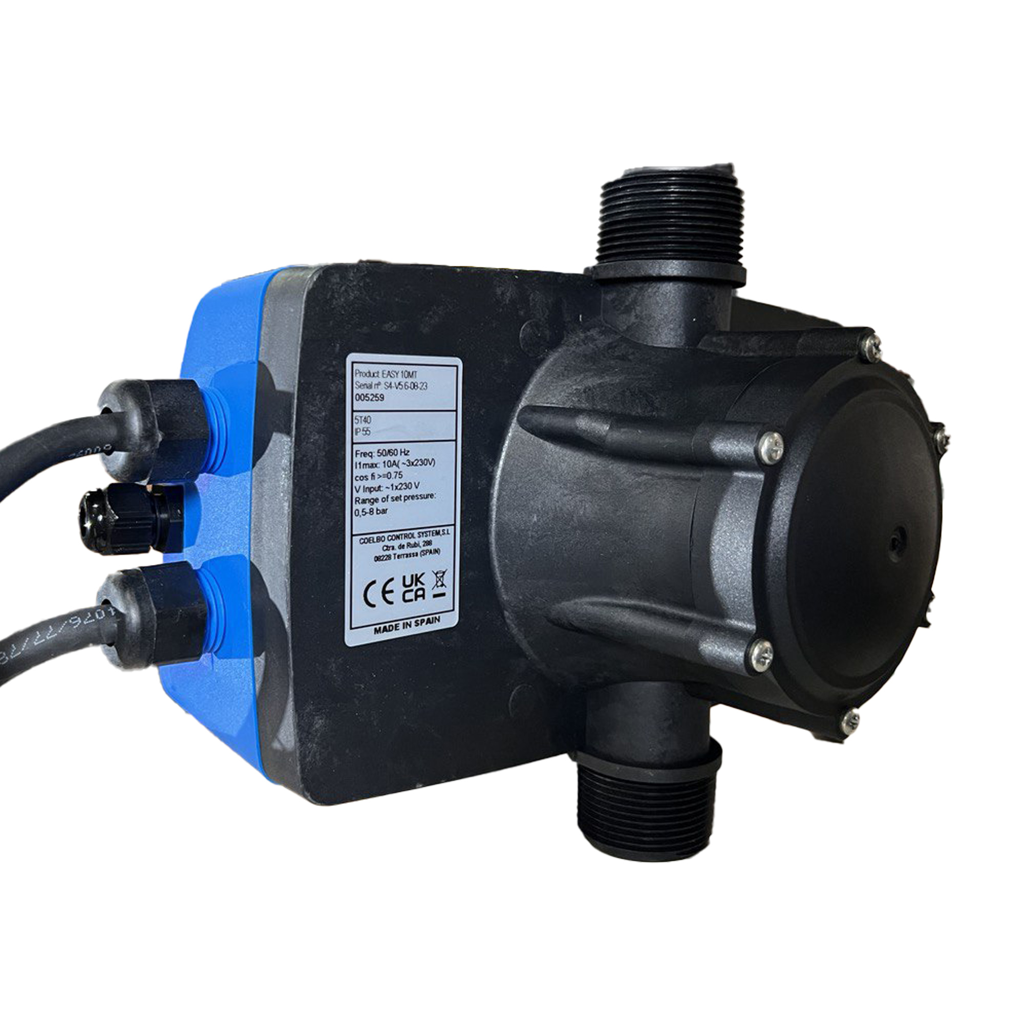 COELBO Driver, single-phase input or 3-phase pump output at variable speed, 230V, 116 PSI, IP55, Model SPEEDMATIC EASY MT10 - Image 4