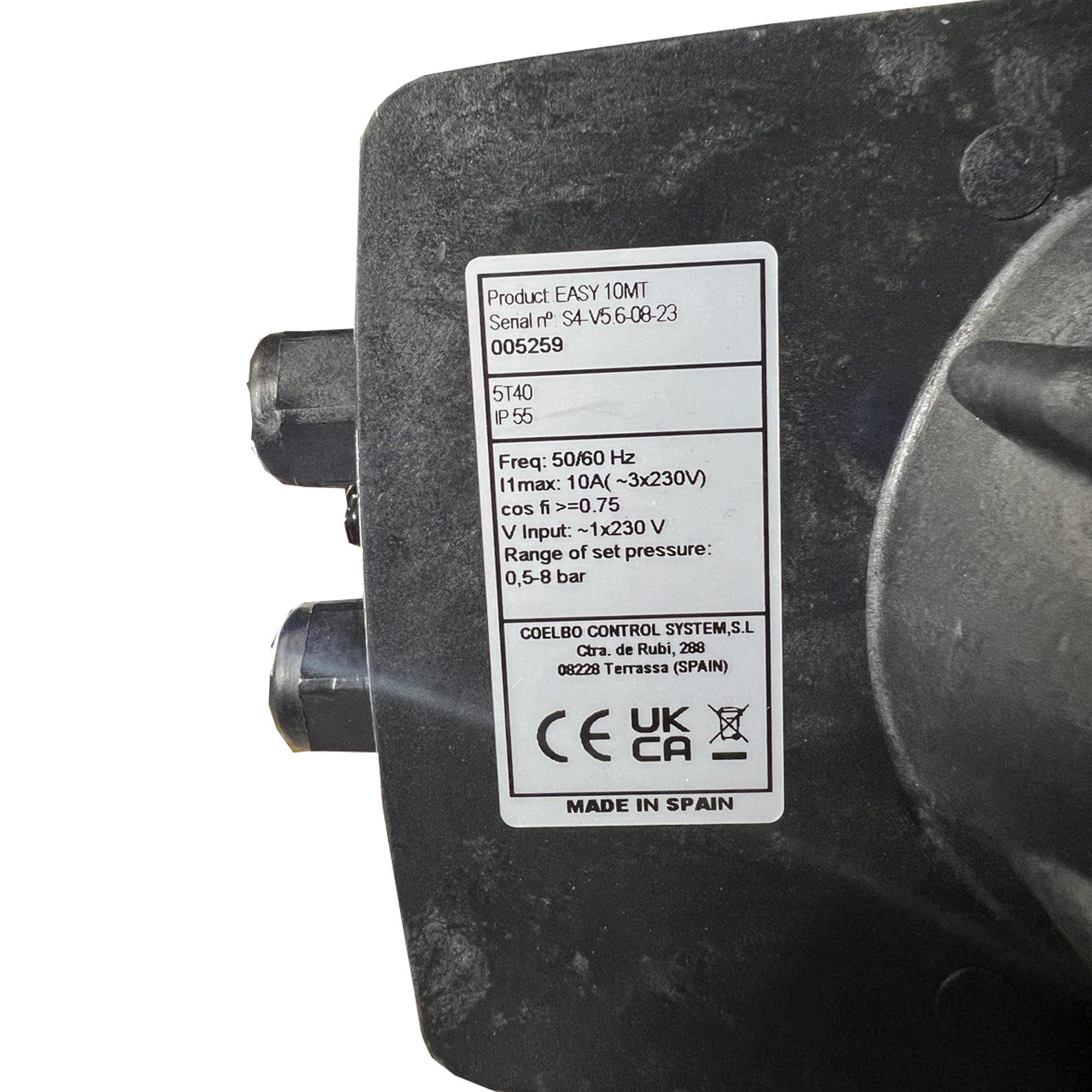 COELBO Driver, single-phase input or 3-phase pump output at variable speed, 230V, 116 PSI, IP55, Model SPEEDMATIC EASY MT10 - Image 3