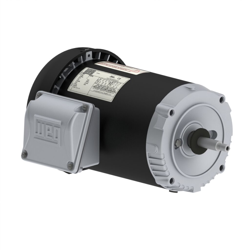 WEG Rolled Steel Motor - 3HP, 230/460V - 3Ph, 60 Hz, 3505RPM, TEFC, Footless, Model 00336ET3EJPR56J-S