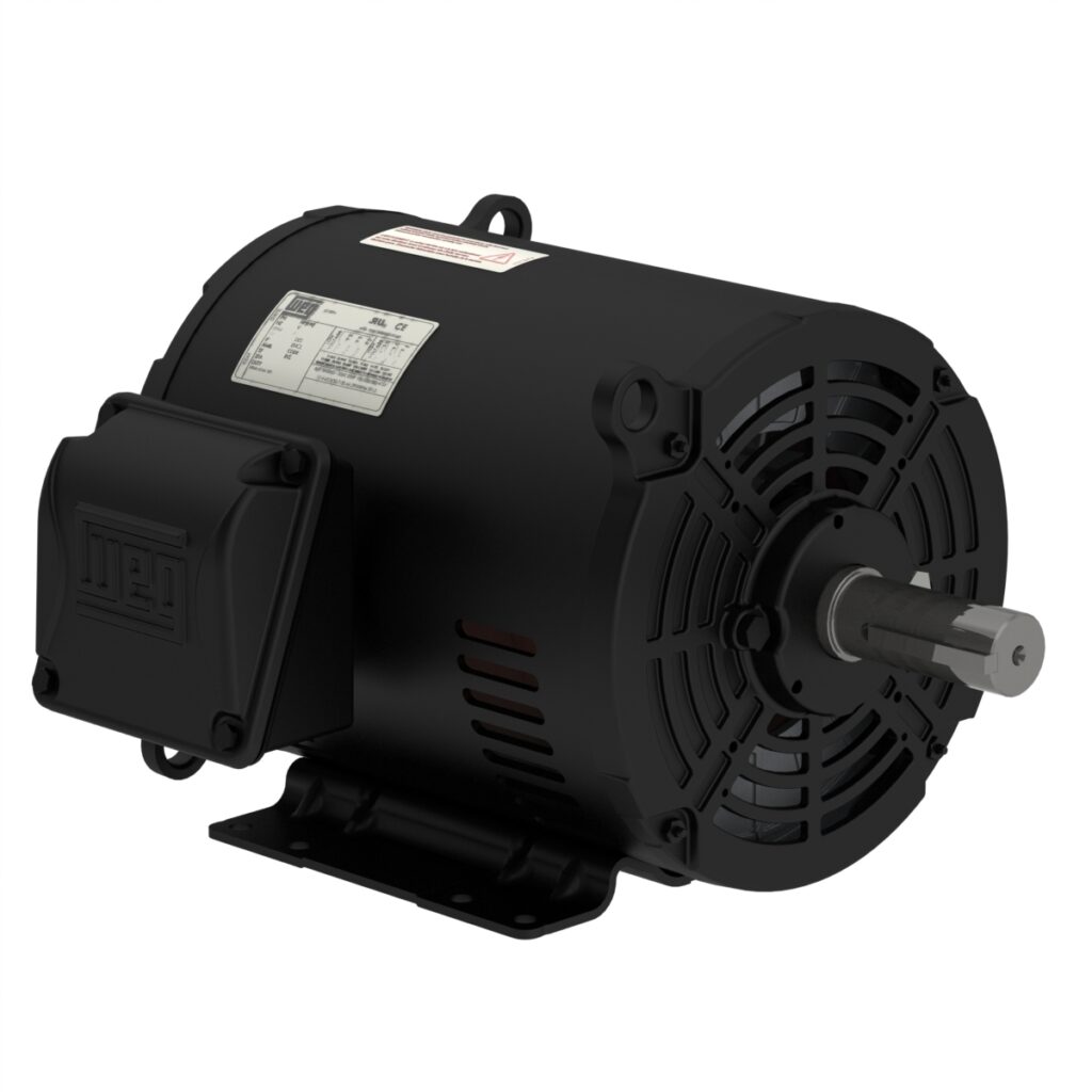 WEG Rolled Steel Motor - 10HP, 230/460V - 3Ph, 60 Hz, 1770RPM, ODP, Foot-mounted, Model 01018OT3E215T-S