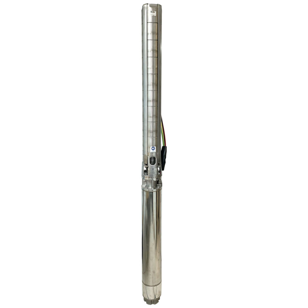 Gol Pumps GSP 400-14, 8" Submersible Well Stainless Steel 316, 125HP, 3PH, 460V, 8" Motor, 14 Stages, 5" NPT Discharge, 528 GPM