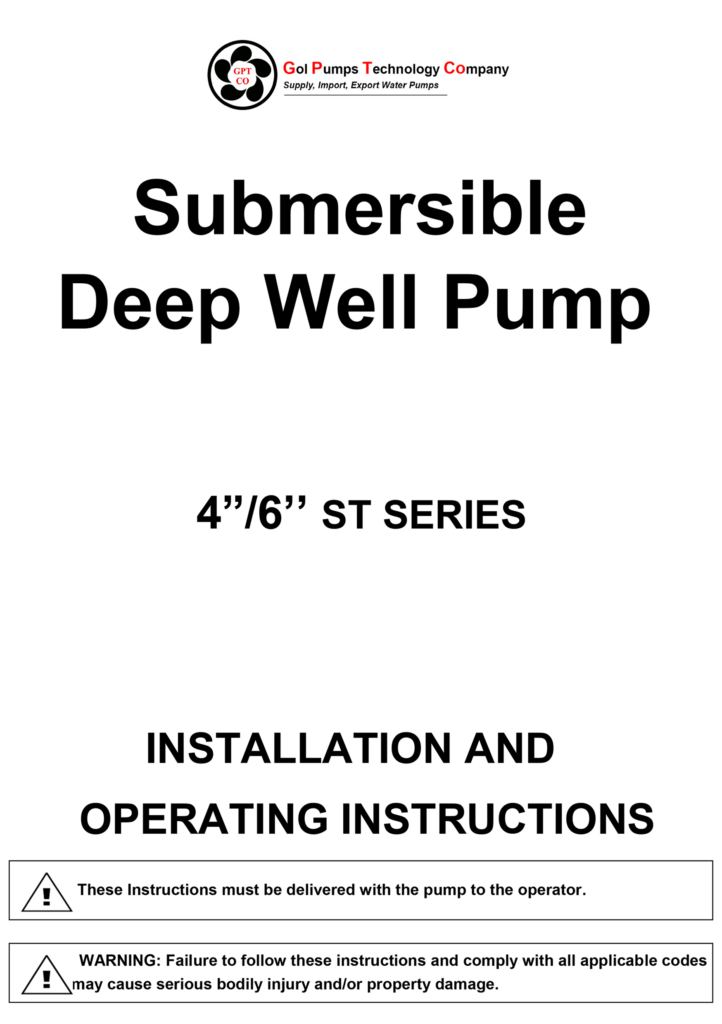 4 6 ST Series Instructions