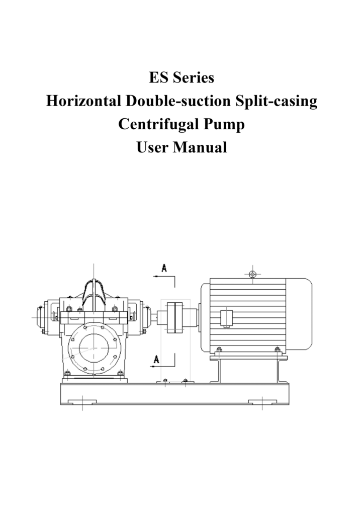 ES Series Horizontal Double suction Split Casing