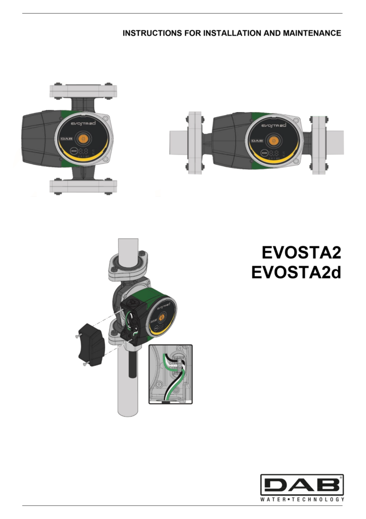 EVOSTA2(d) - INSTRUCTIONS FOR INSTALLATION AND MAINTENANCE