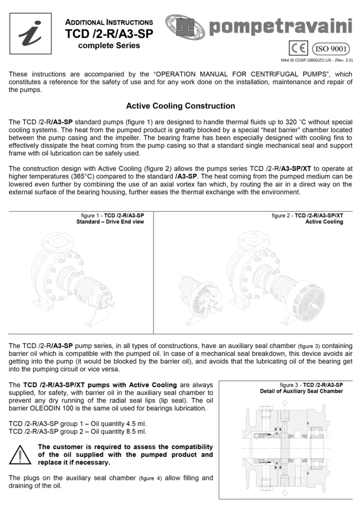 Operation Manual for Centrifugal Pumps