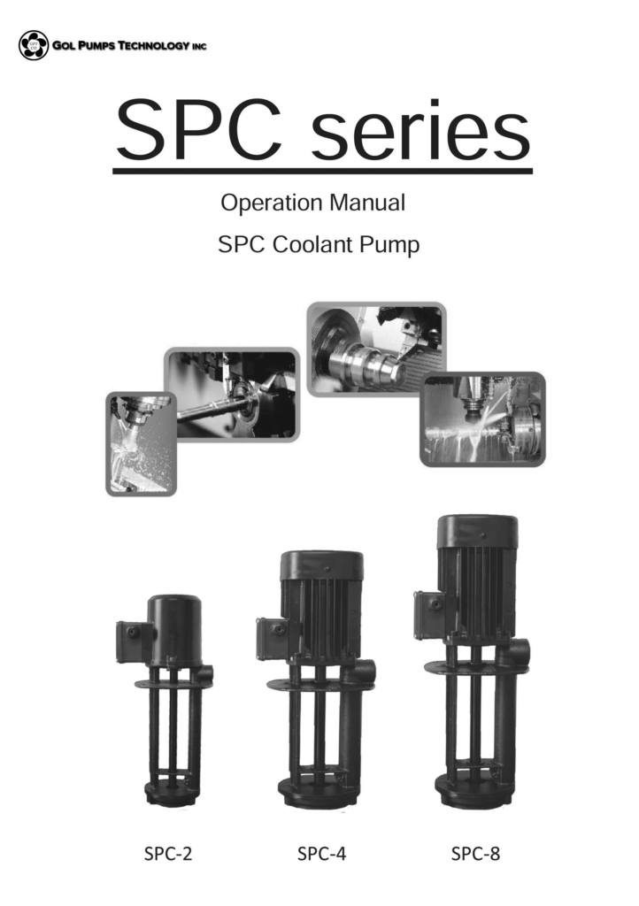 SPC Coolant Pump Manual