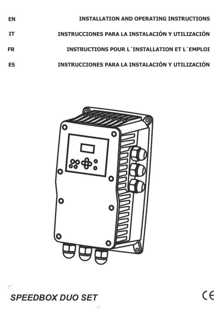 INSTRUCCIONES SPEEDBOX DUO SET