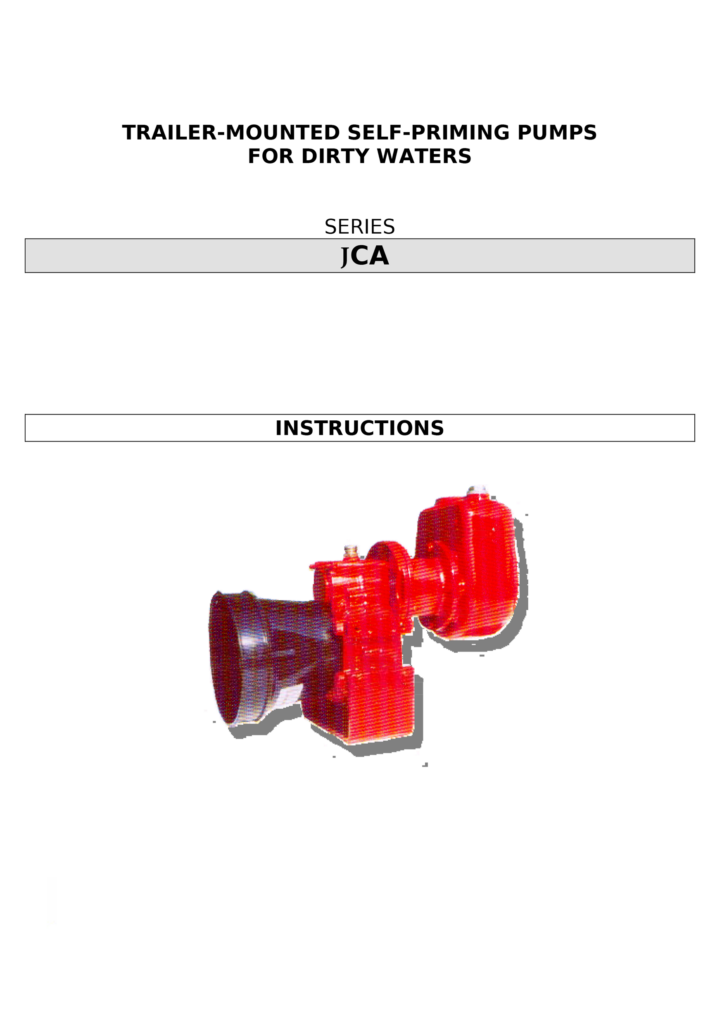 TRAILER-MOUNTED SELF-PRIMING PUMPS FOR DIRTY WATERS