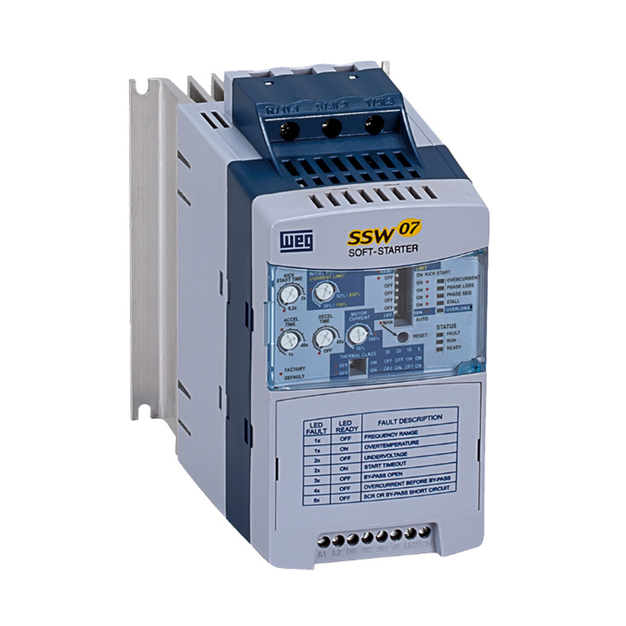 WEG SOFT STARTER - 20HP - 220-575V - SSW07 WEG - Model SSW070030T5SZ