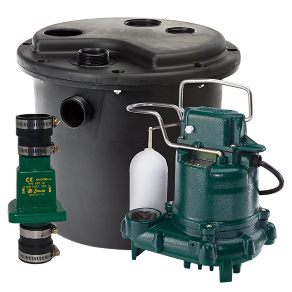 ZOELLER 105-0001 Drain Pump kit 3/10 HP, 43 gpm @ 5 Ft. of Head, Cast Iron,115V, Pump Model M53