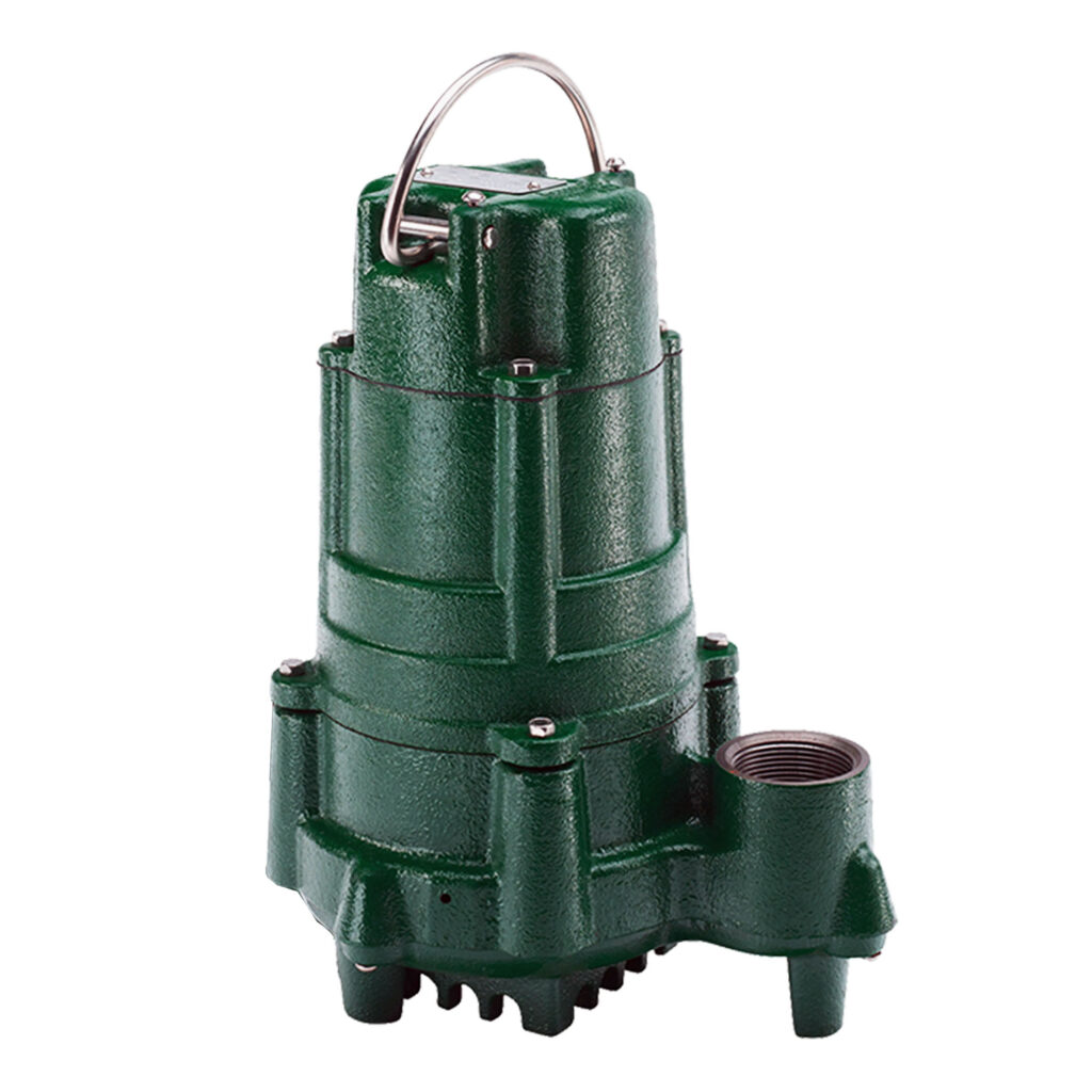 ZOELLER Sewage Effluent Pump 3/4 HP, 55gpm @ 5 Ft. of Head, Cast Iron, Double Seal, 115V, 1Phase, Model BN 4145 with 35' Cord