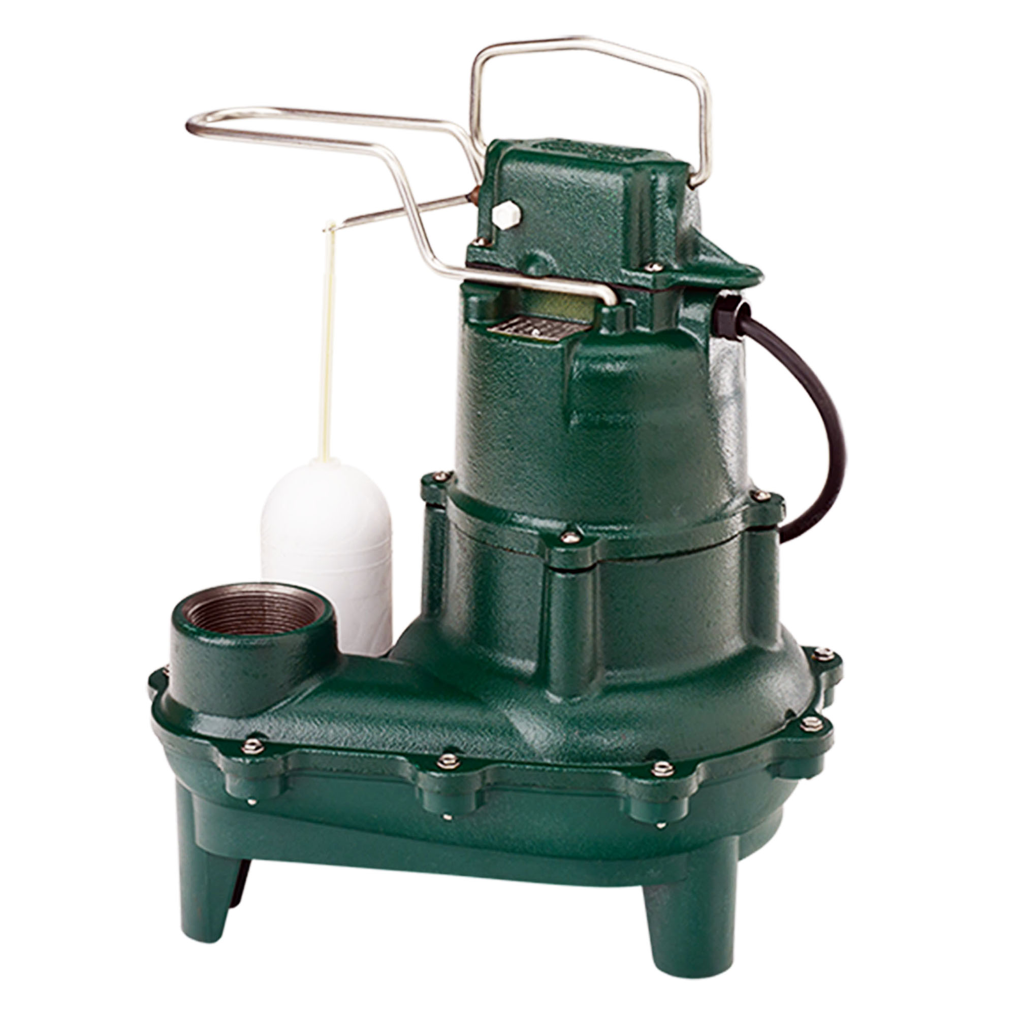 ZOELLER Automatic Sewage Pump 4/10 HP, 90gpm @ 5 Ft. of Head, Cast Iron, 115V, 1Phase, Model M264