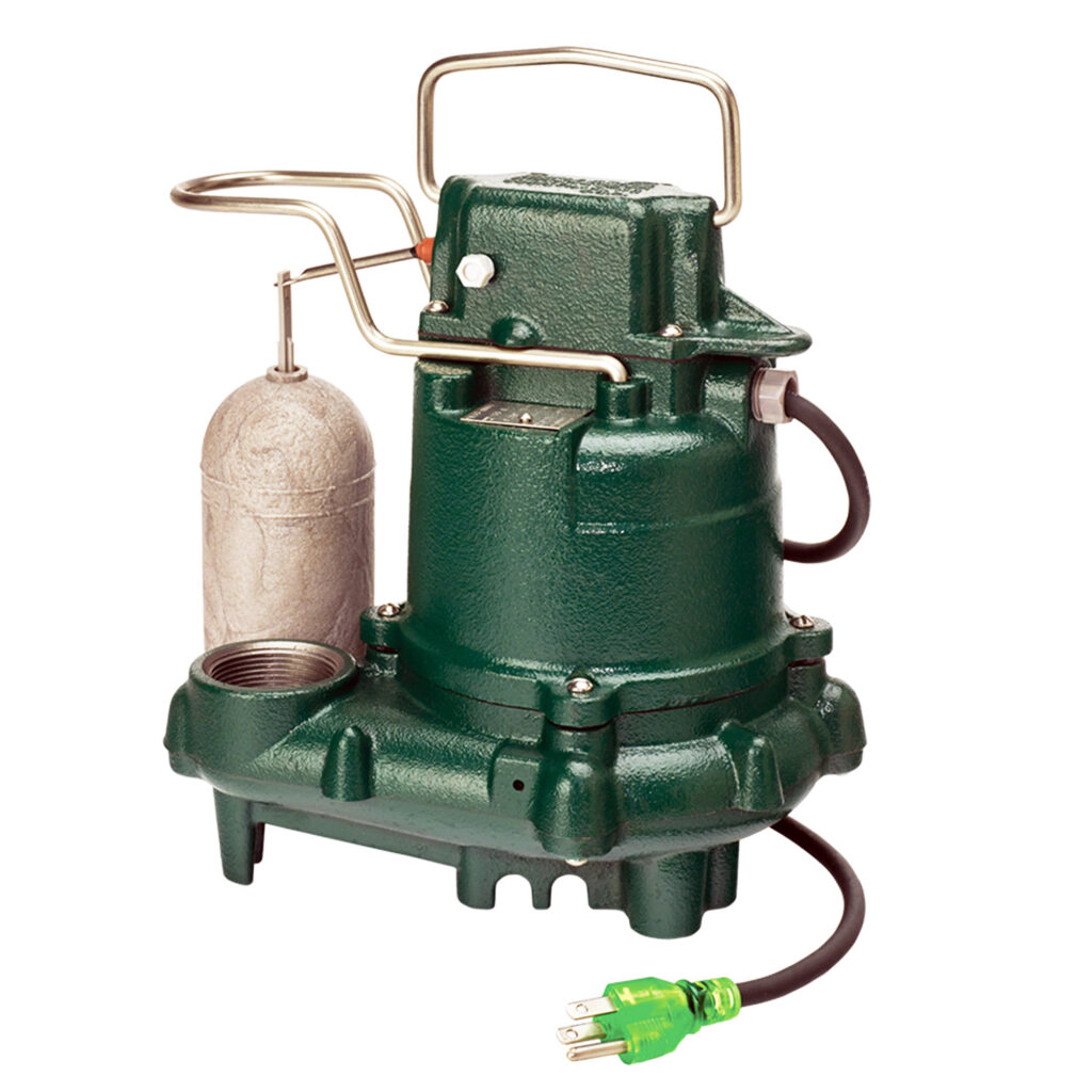 ZOELLER Automatic Premium Sump Pump with LED Plug 3/10 HP, 42gpm @ 5 Ft. of Head,115V, 1Phase, Model M63, with 15ft. Cord and LED Plug