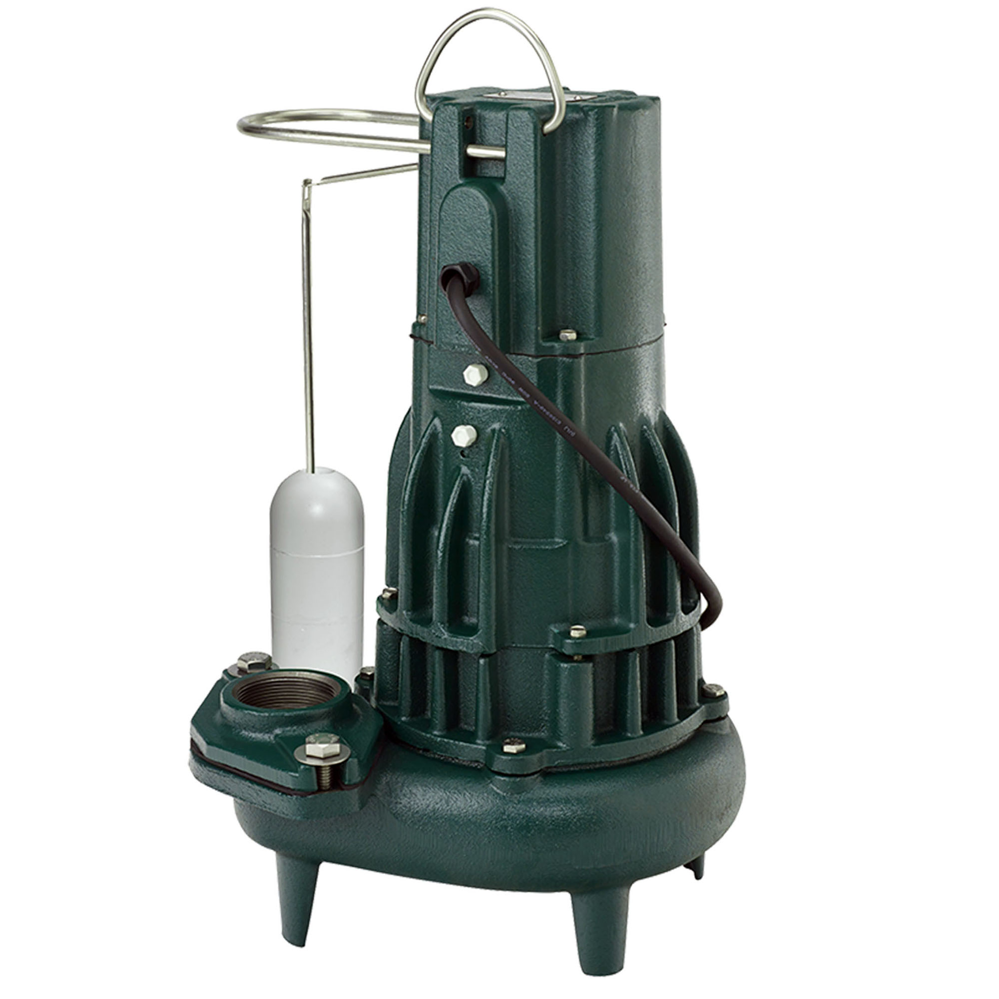 ZOELLER Automatic Sewage Pump 1/2HP, 130gpm @ 5 Ft. of Head,115V, 1Phase, Model M282 with 10ft. Cord