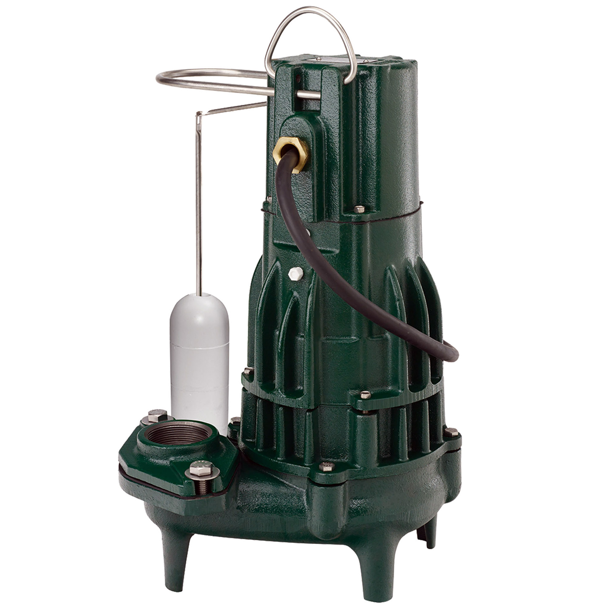 ZOELLER Automatic Sewage Pump 2HP, 210gpm @ 5 Ft. of Head, 230V, 1Phase, Model D295 with 20ft. Cord