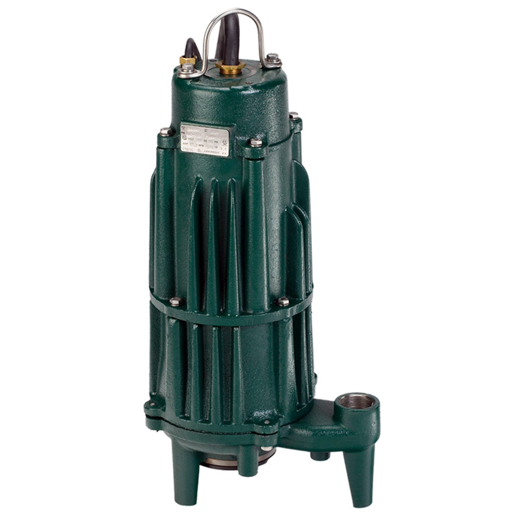 ZOELLER Grinder Pump 2HP, 50gpm @ 60 Ft. of Head, 230V, 1Phase, Model E841 with 20ft. Cord (Shark Series)
