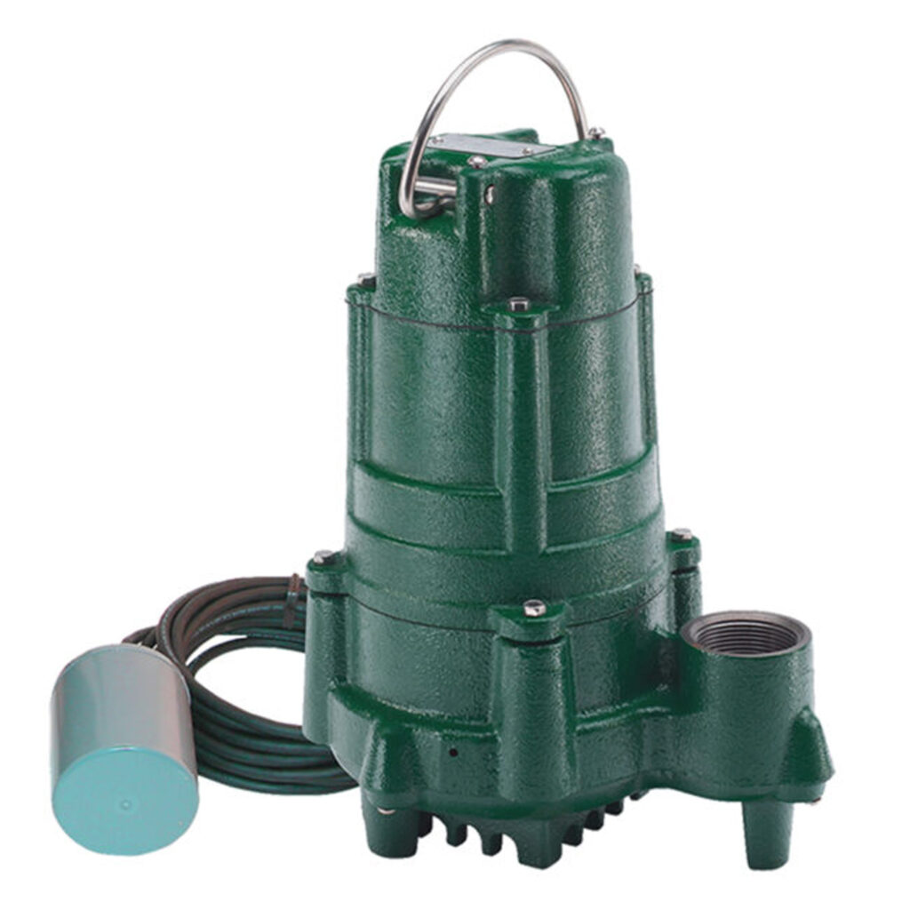 ZOELLER BE140 Effluent Sump Pump 1HP, 85gpm @ 5 Ft. of Head, 208-230V, 1Phase, Model 140-0005 with 20ft. Cord
