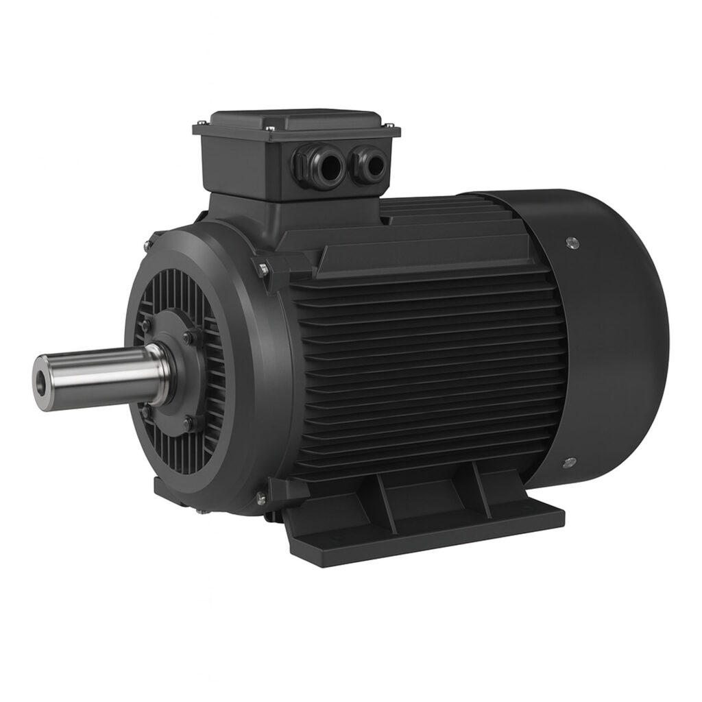 IEC Standard Electric Motor – 0.75 HP – 208–230/460V – 3 Phase – 80 Frame – B3 – Model GMSE3-800-2 – G.P.T.CO (UL Certified)