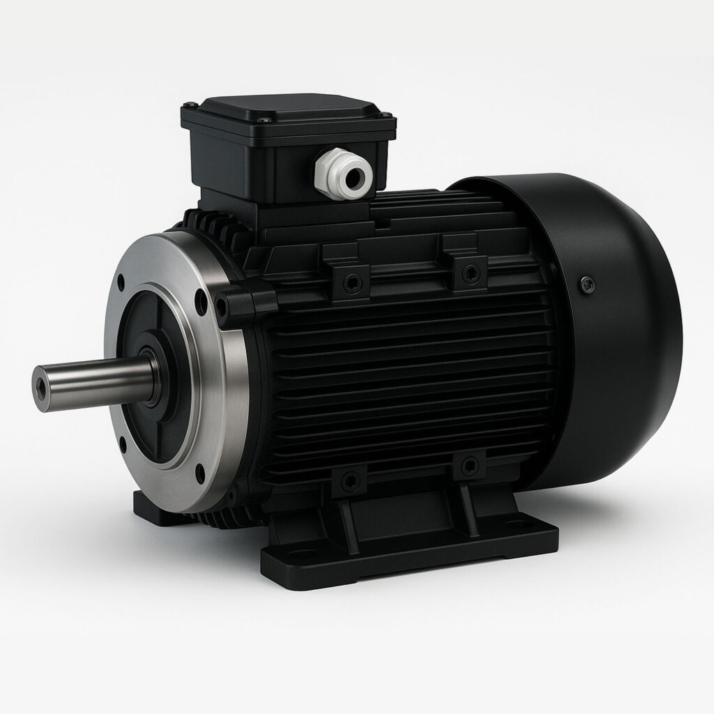 IEC Standard Electric Motor – 1 HP – 208–230/460V – 3 Phase – 80 Frame – B34 – Model GMSE3-801-2 – G.P.T.CO (UL Certified)