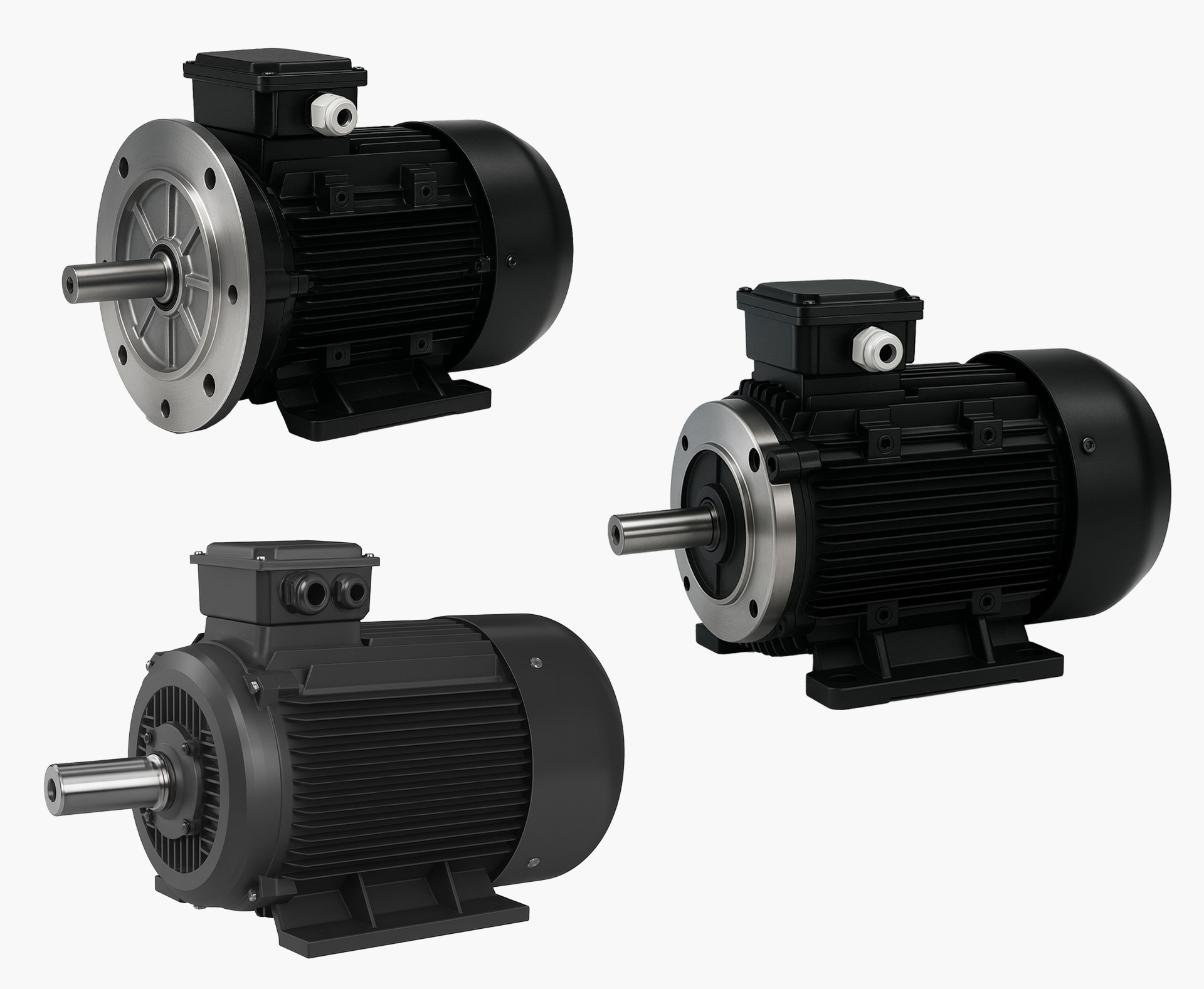 IEC electric motors for industrial pumps machinery and commercial systems