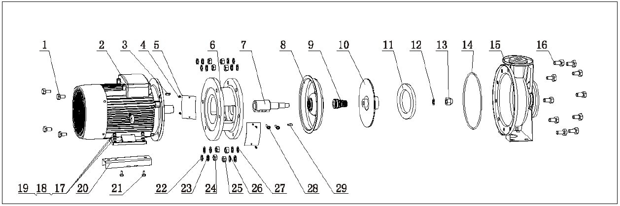 GSSA pump exploded view diagram