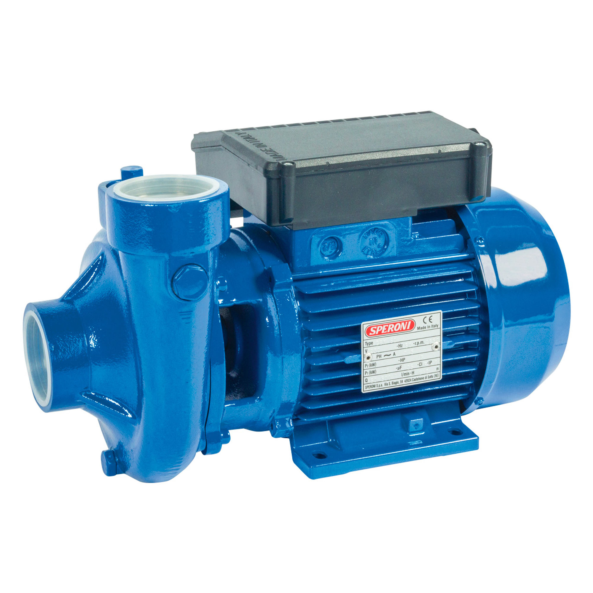 SPERONI 2HP Centrifugal Single Impeller Water Pump, 7800 GPH, 220V, 1Phase, 2 x 2, Model CBM65